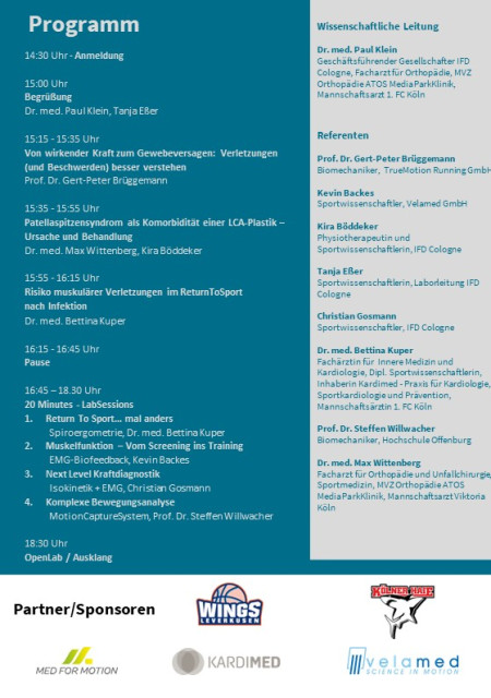 1. Klner Symposium der Funktionellen Diagnostik